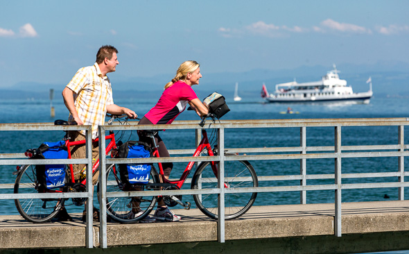 Radler am Bodensee in Konstanz