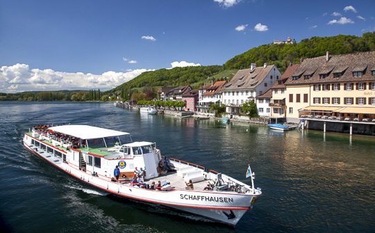 Schifffahrt bei Stein am Rhein