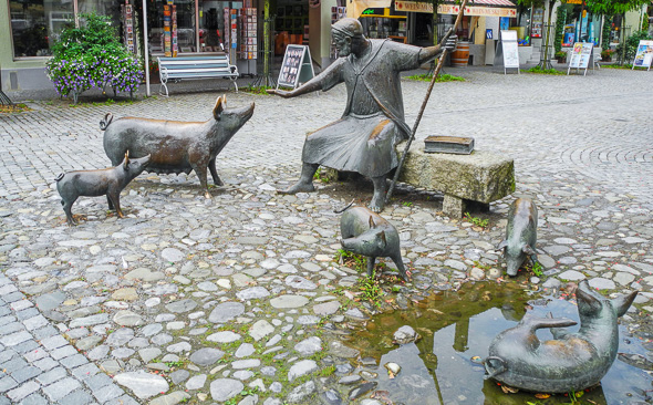 Wangen im Allgäu, Brunnen am Saumarkt