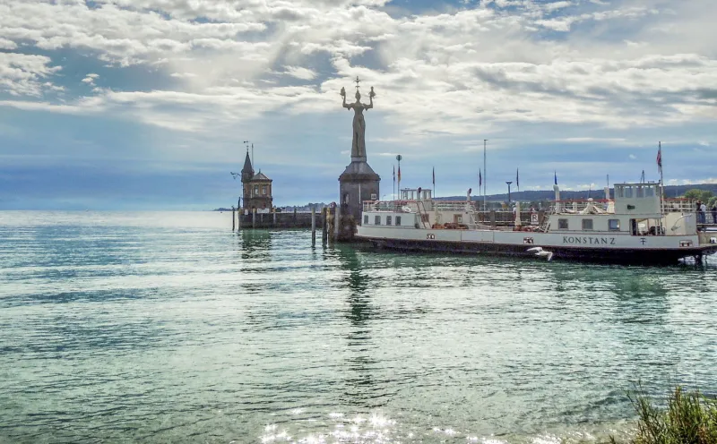 Die Imperia am Hafen in Konstanz