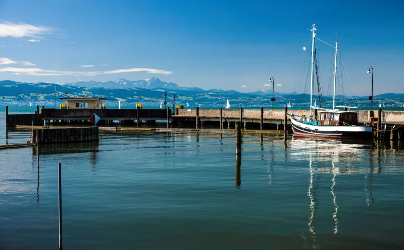 Der Langenargener Hafen