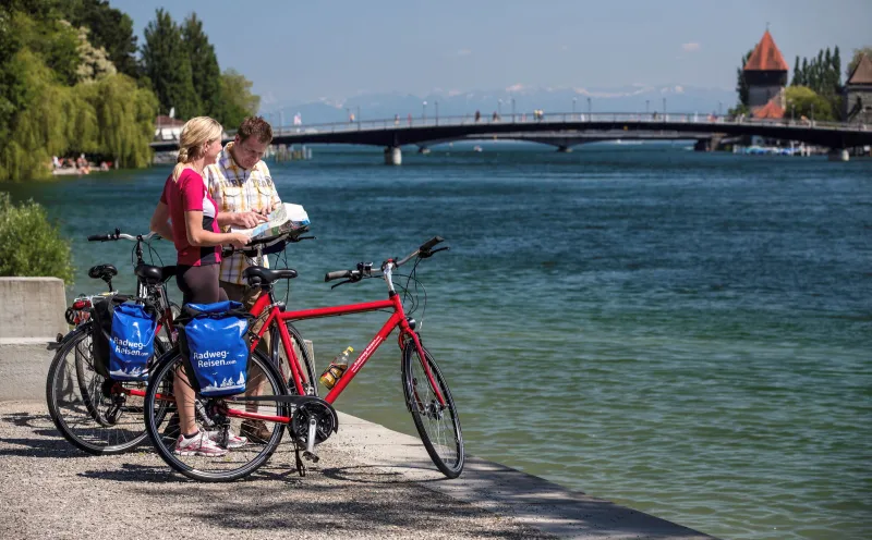 Die Fahrradbrücke von Konstanz