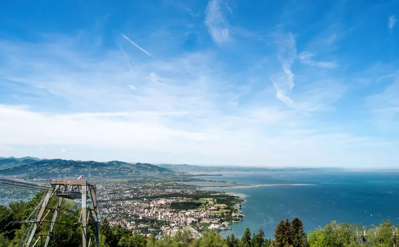   Ausblick vom Pfänder bei Bregenz