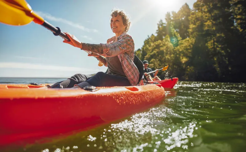   Kanufahrt auf dem Bodensee