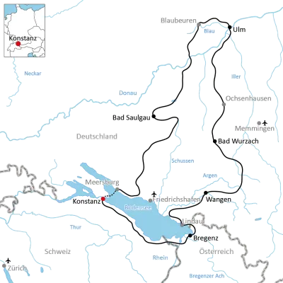 Der Donau-Bodensee-Radweg