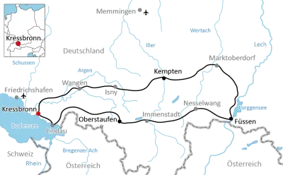 Die sportliche Allgäu-Runde mit dem Rad