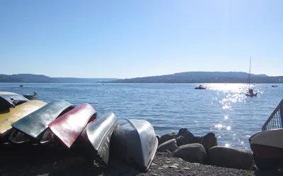 Untersee vor dem Campingplatz Sandseele