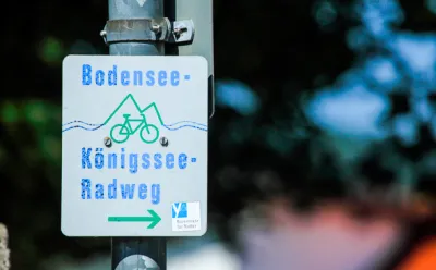 Radwegweiser Bodensee-Königssee-Radweg