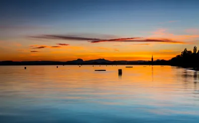 Sonnenuntergang am Untersee