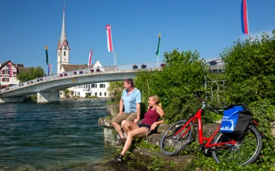 Stein am Rhein, Radlerpause