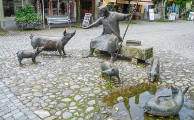 Wangen im Allgäu, Brunnen am Saumarkt