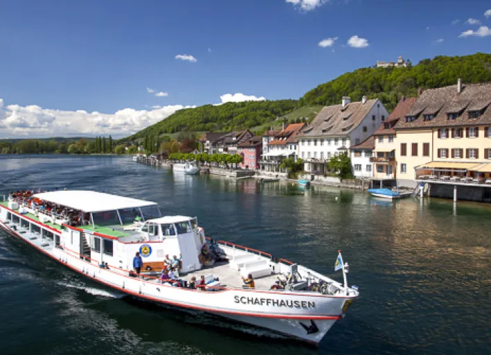 Schifffahrt bei Stein am Rhein