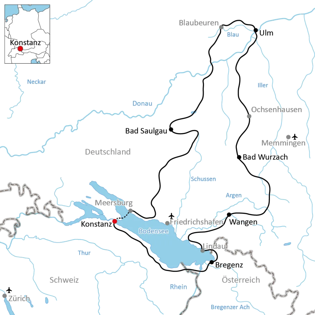 Der Donau-Bodensee-Radweg