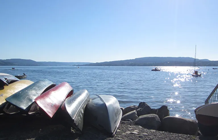 Untersee vor dem Campingplatz Sandseele