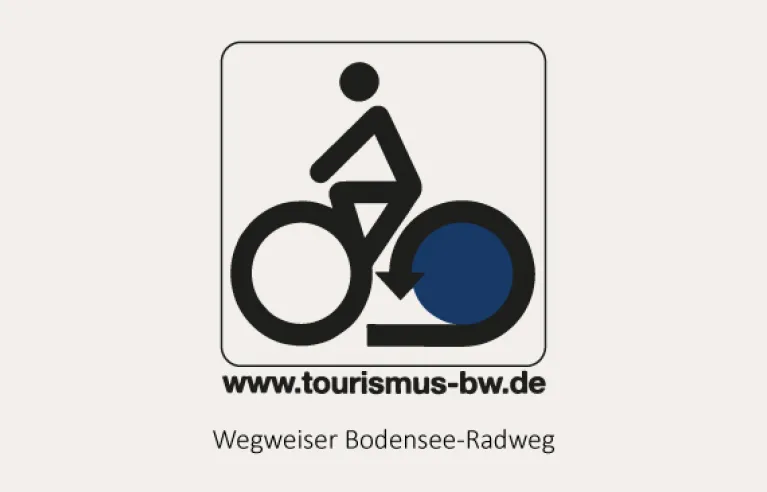 Beschilderung am Bodensee-Radweg
