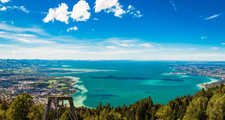 Bodensee Panorama mit Blick vom Pfänder