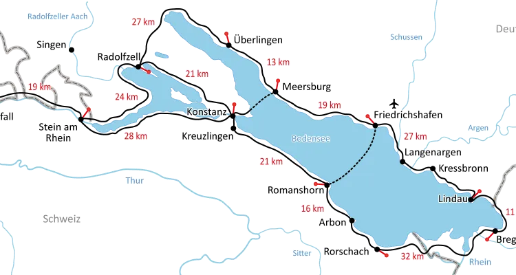 Karte: Bodensee