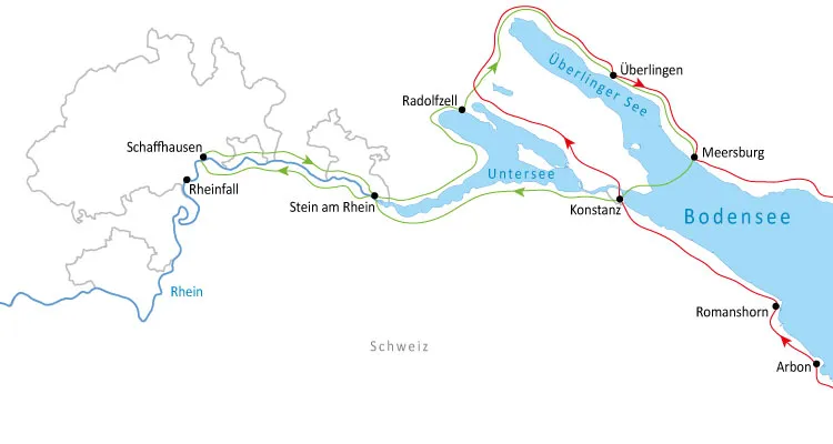 Gepäcktransport am Bodensee-Radweg