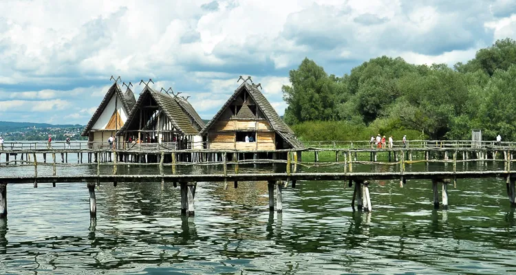 Bodensee-Radweg, Pfahlbauten Unteruhldingen