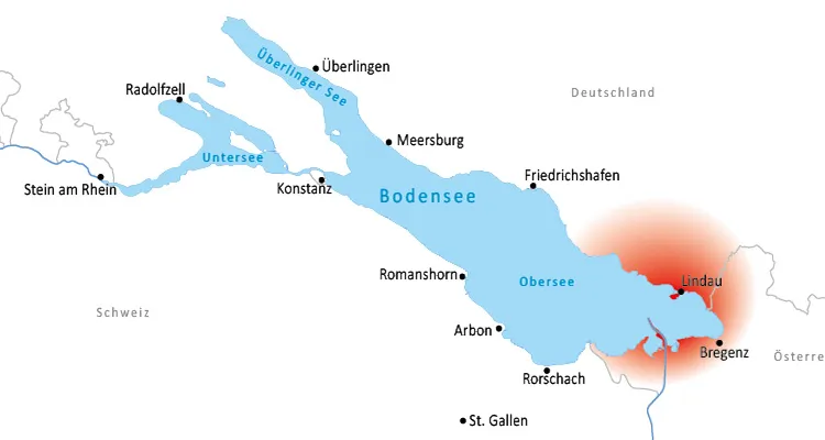 Übernachten am Bodensee-Radweg in der Region Lindau