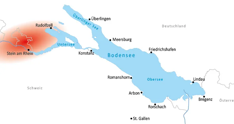 Übernachten am Bodensee-Radweg in der Region Untersee