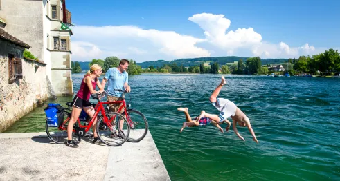 Fahrradtour am Untersee und zum Rheinfall